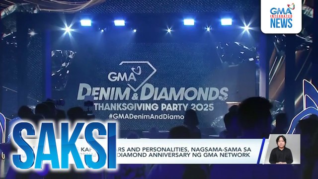 Ilang Kapuso stars and personalities, nagsama-sama sa pagdiriwang ng diamond anniversary ng GMA Network | Saksi