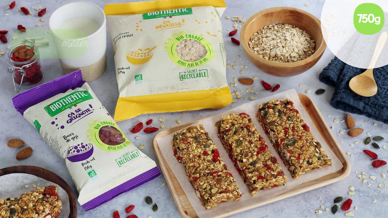 Barres de céréales aux baies de Goji