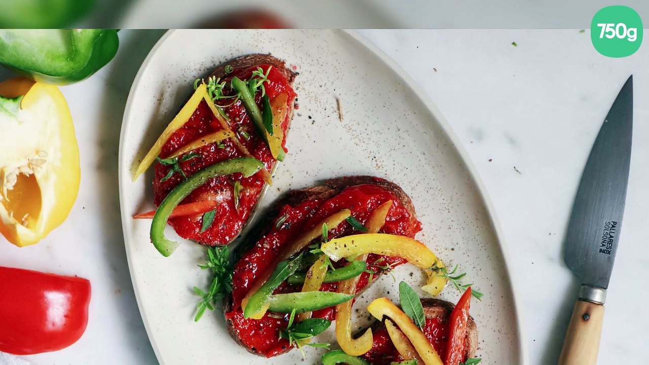 Poivrons rouges de France confits