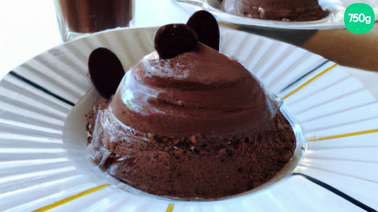 Mousse mi-cuite au chocolat