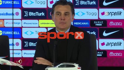Montella: "Sahada müthiş bir savaş vardı"
