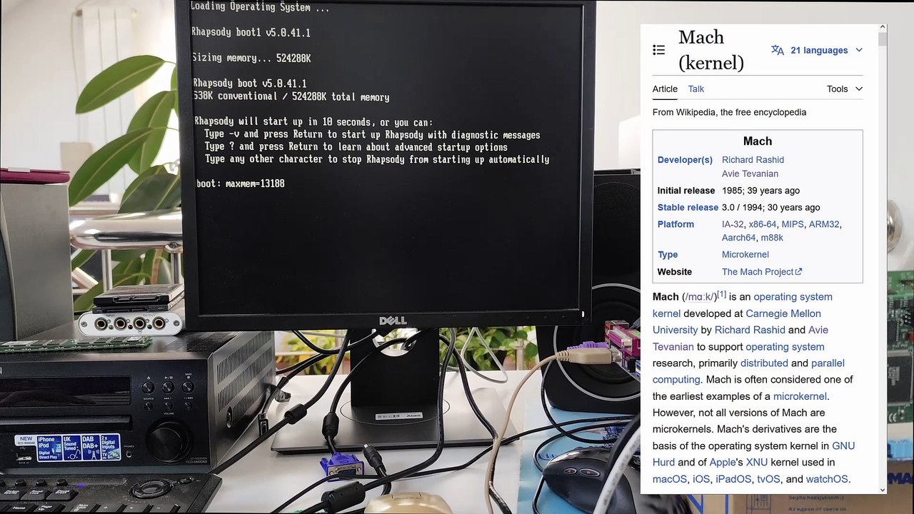 Apple Rhapsody OS DR on X86 modern hardware (bare metal)