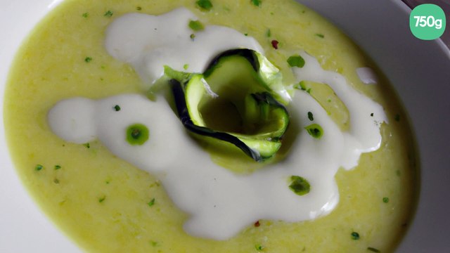 Velouté de courgette à la vache qui rit