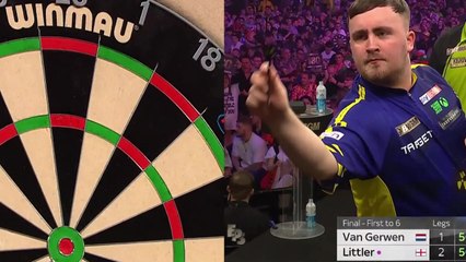 Le nine-darter de Luke Littler - Fléchettes - Premier League à Cardiff