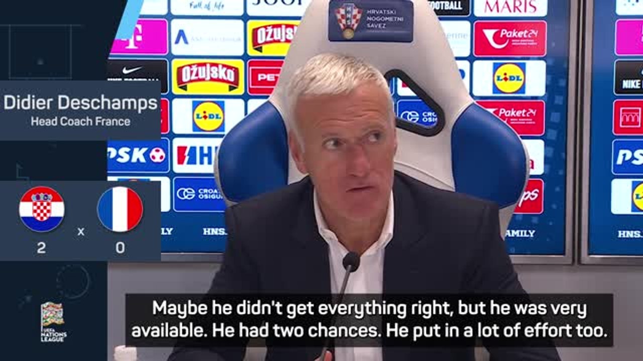 Mbappe in great form despite going goalless in loss - Deschamps
