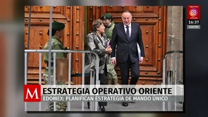 Delfina Gómez visita el Palacio Nacional para analizar la Estrategia Operativo Oriente