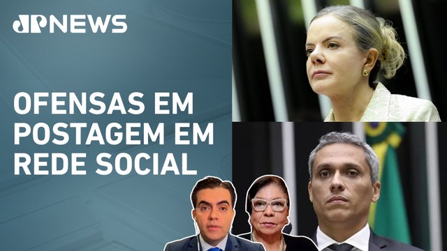 Gleisi Hoffmann apresenta queixa-crime no STF contra Gustavo Gayer; Vilela e Dora Kramer comentam