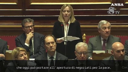 Ucraina, Meloni:  "Sosteniamo gli sforzi di Trump per la pace"