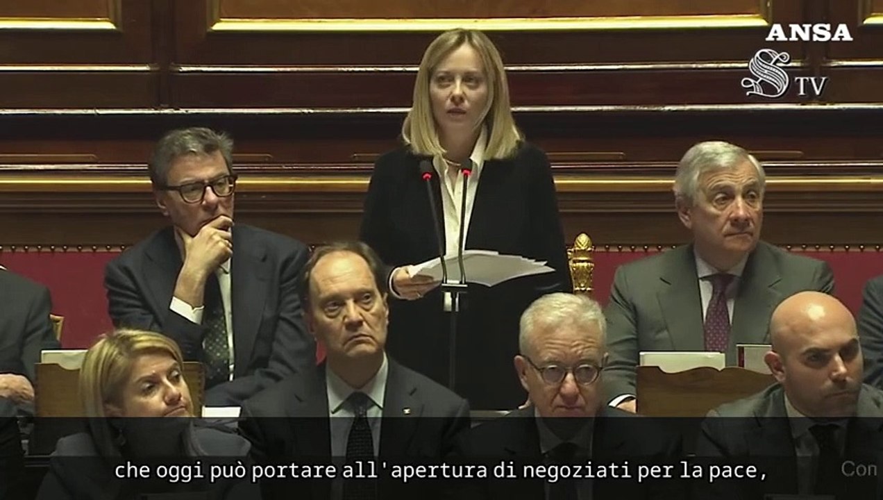 Ucraina, Meloni:  "Sosteniamo gli sforzi di Trump per la pace"