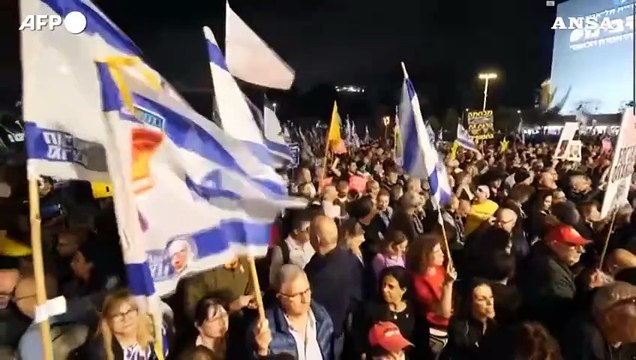 Israele, ancora una manifestazione per il rilascio degli ostaggi