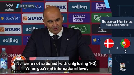 Denmark defeat 'worst performance since I've been Portugal boss' - Martinez