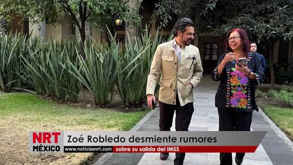 Zoé Robledo desmiente rumores sobre su salida del IMSS