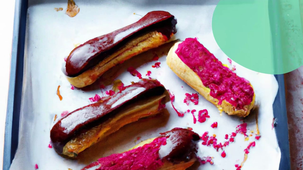 Eclairs au chocolat et son glaçage choco-framboise