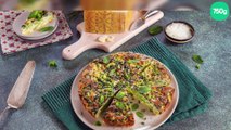 Frittata primavera au Grana Padano AOP, pommes de terre, petits pois et épinards
