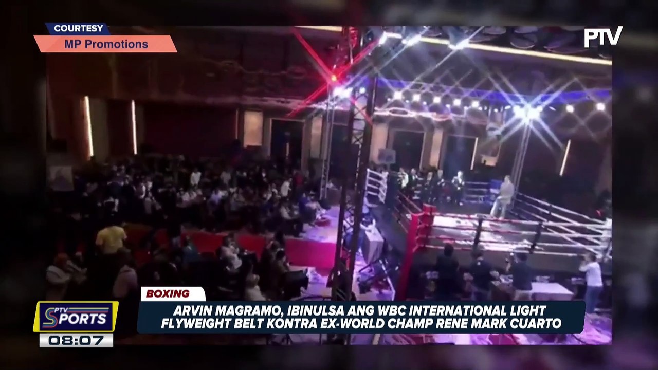 Arvin Magramo, ibinulsa ang WBC International Light Flyweight belt kontra ex-world champ Rene Mark Cuarto