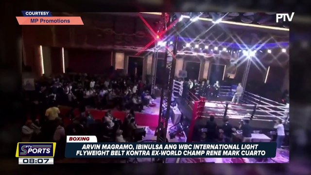 Arvin Magramo, ibinulsa ang WBC International Light Flyweight belt kontra ex-world champ Rene Mark Cuarto