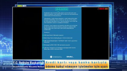 Kredi kartı veya banka kartıyla ödeme kabul etmeyen işletmeler için uyarı