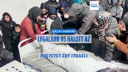 Legalább 85 halottja van izraeli légicsapásoknak Gázában – egészségügyi hatóságok közlése szerint