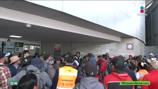 Las manifestaciones de maestros de la CNTE llegaron al AICM