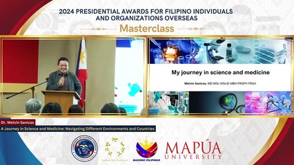 CFO | The Global Health Odyssey with 2024 PAFIOO Pamana ng Pilipino Awardee Dr. Melvin J. Sanicas