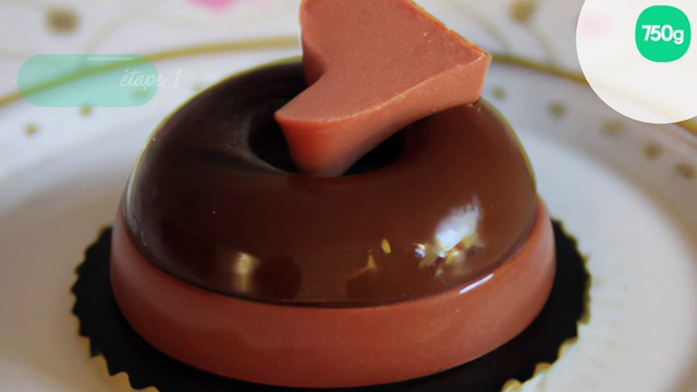 Entremet au chocolat au cœur crémeux