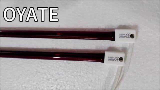 900mm 220v 2000w Short wave IR lamps ruby halogen infrared heating bulbs for stretch/mold large sheets of acrylic