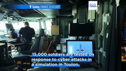 Onboard a warship where the French Army is preparing for cyber warfare
