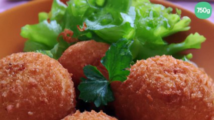 Croquettes au crabe, boule