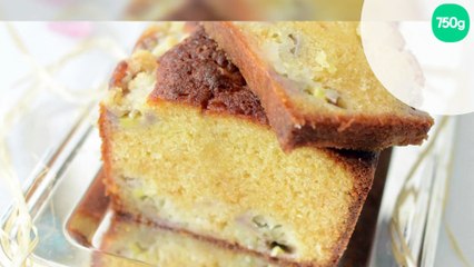 Cake crumble au chocolat blanc et banane