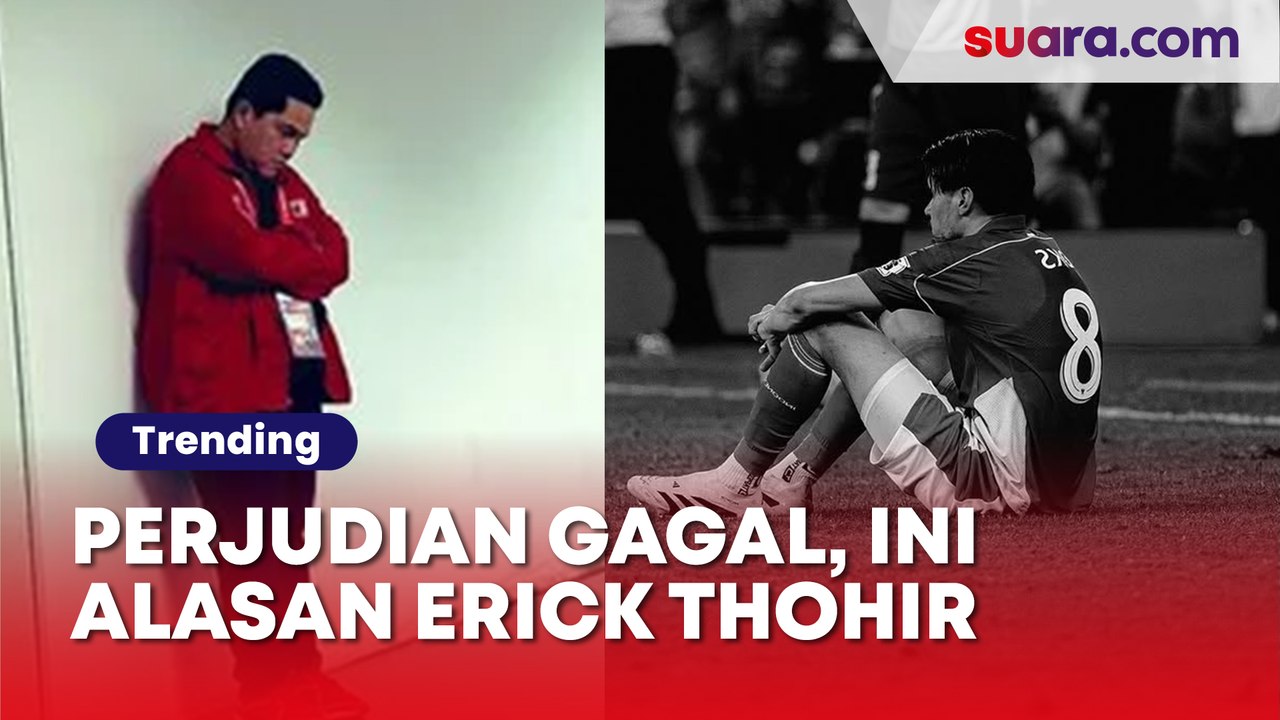 Perjudian Gagal, Erick Thohir Ngeles Begini usai Timnas Dibantai Australia