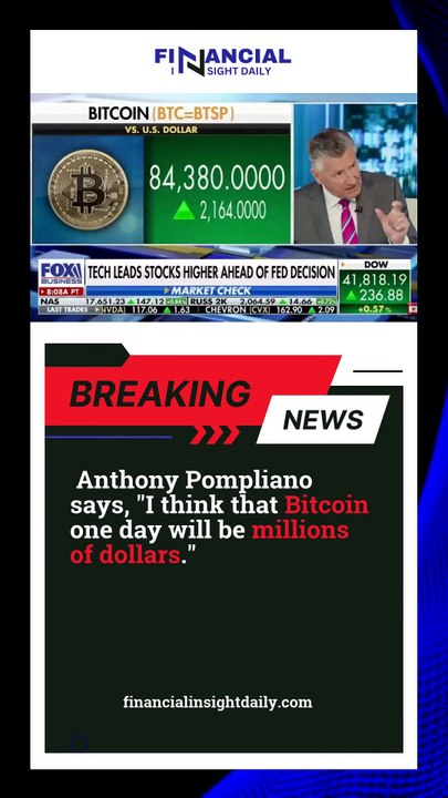 Anthony Pompliano says, "I think that Bitcoin one day will be millions of dollars." - financialinsightdaily.com #finance #financialinsightdaily #crypto #bitcoin #news For more information: https://financialinsightdaily.com/