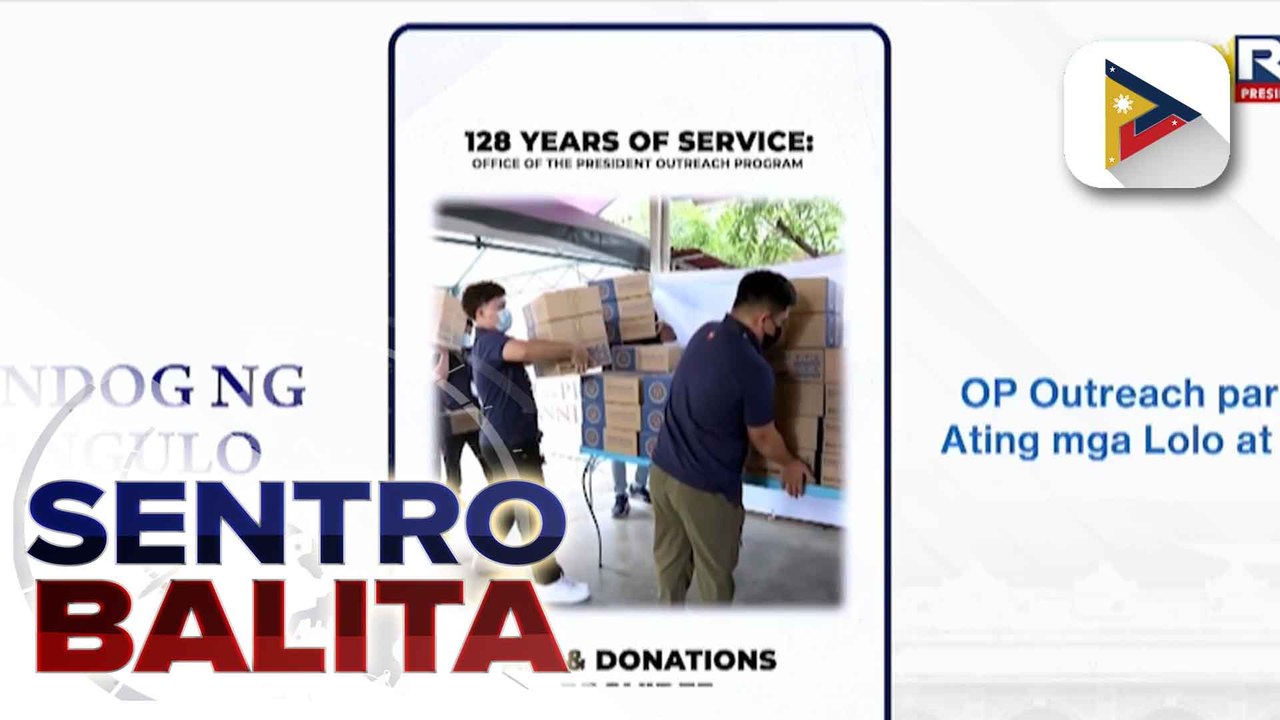Anim na elderly care facilities sa Metro Manila, hinatiran ng tulong ng Office of the President