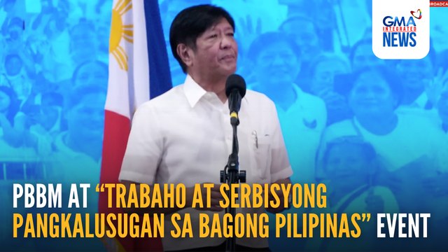 WATCH: President Bongbong Marcos at “Trabaho at Serbisyong Pangkalusugan sa Bagong Pilipinas” event (Mar. 21, 2025) | GMA Integrated News
