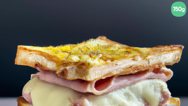Croque monsieur, jambon blanc et beaufort