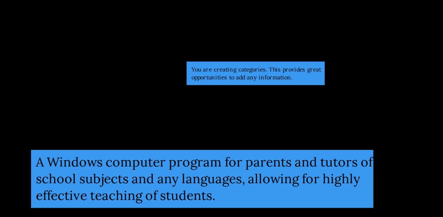 A Windows computer program for parents and teachers of school subjects and any languages that allows students to effectively learn and memorize