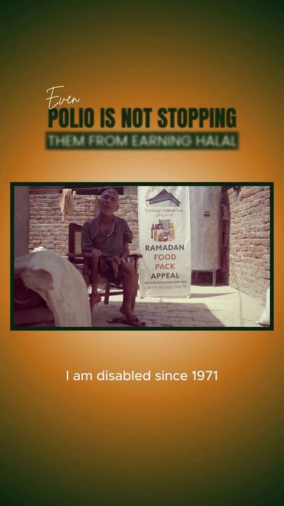 The Struggle for Halal Livelihood Despite Polio | A New Ray of Hope with DWT Trust's Help!