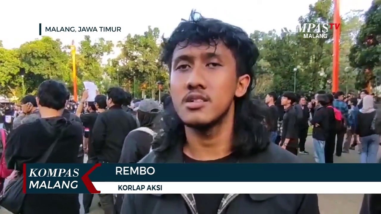 Mahasiswa di Kota Malang Demo Tolak UU TNI