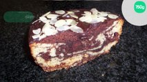 Gâteau marbé chocolat-vanille aux amandes
