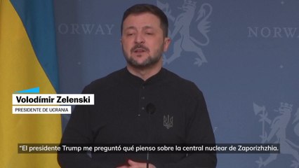 Zelenski: "No discutimos la posible propiedad estadounidense de la central de Zaporiyia, ocupada por Rusia, con Trump"