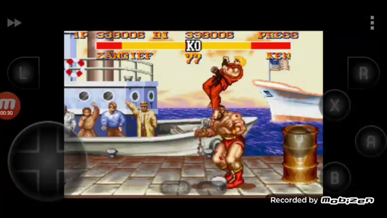Street Fighter II Turbo: Hyper Fighting Zangief vs Ken Zangief é derrotado por Ken