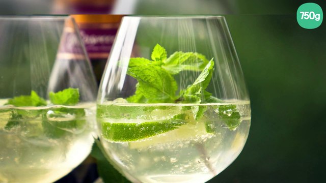Soupe de champagne Grand Marnier au citron vert