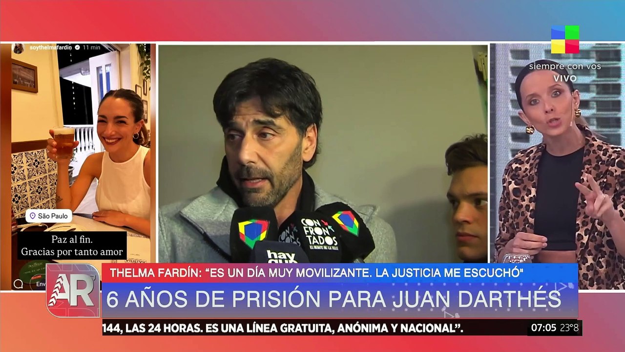 BRASIL: CONDENARON A JUAN DARTHÉS POR VIOLACIÓN A THELMA FARDÍN