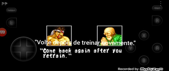 Fatal Fury Joe Higashi vs Tung Fu Rue fala de vitória do Tung Fu Rue traduzida para o português