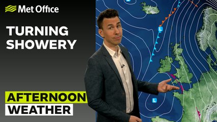 Met Office Afternoon Weather Forecast 21/03/25 – Showers continue in the southwest