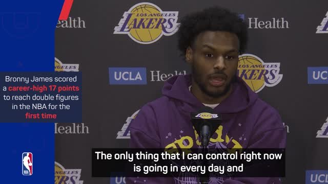 Bronny filled with confidence after career-high night