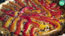 Tarte aux poivrons rapide