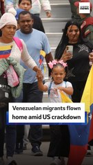 Venezuelan migrants flown home amid US crackdown
