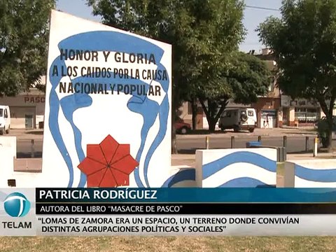 Se presentó el libro 'Masacre de Pasco' en Lomas de Zamora