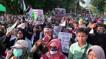 إدونيسيون ينددون بالهجمات الإسرائيلية المتجددة على غزة