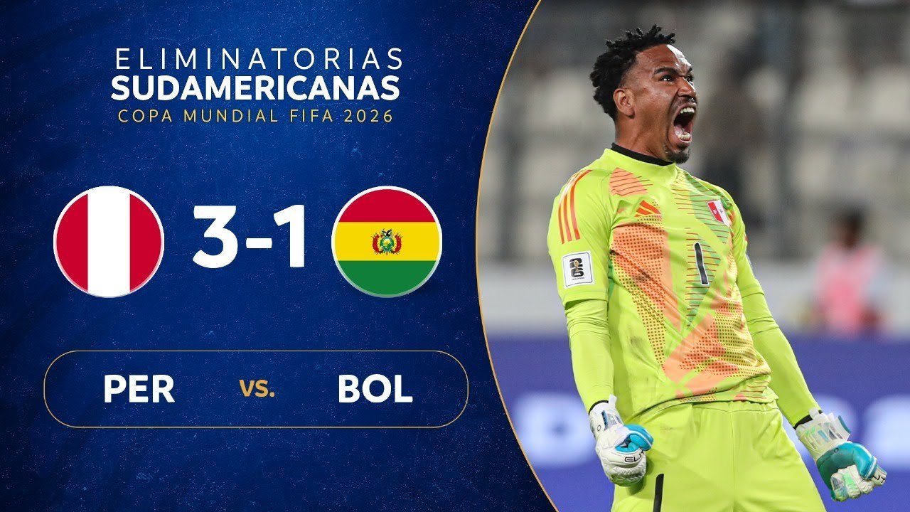 Perú vs. Bolivia [3-1] | Resumen | Eliminatorias Sudamericanas | Fecha 13